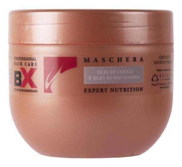 BX PROFESSIONAL EXPERT Hair Care MASCHERA NUTRITION Подхранваща маска за коса с какаово масло и макадамия 500мл